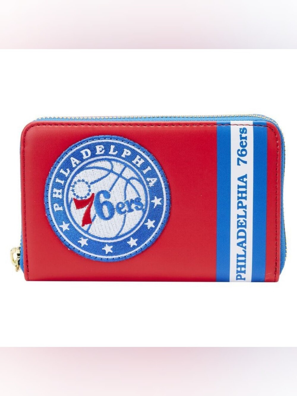 Loungefly Philadelphia 76ers Red & Blue Zip Wallet